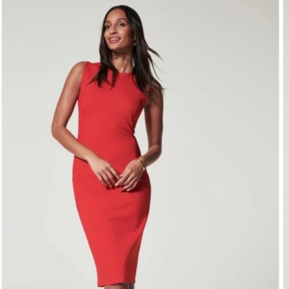 Spanx The Perfect Sheath Dress in Red